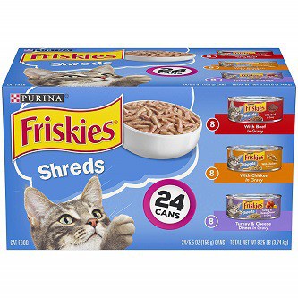 Purina Friskies Gravy Wet Cat Food Variety Pack Chicken Turkey Cheese