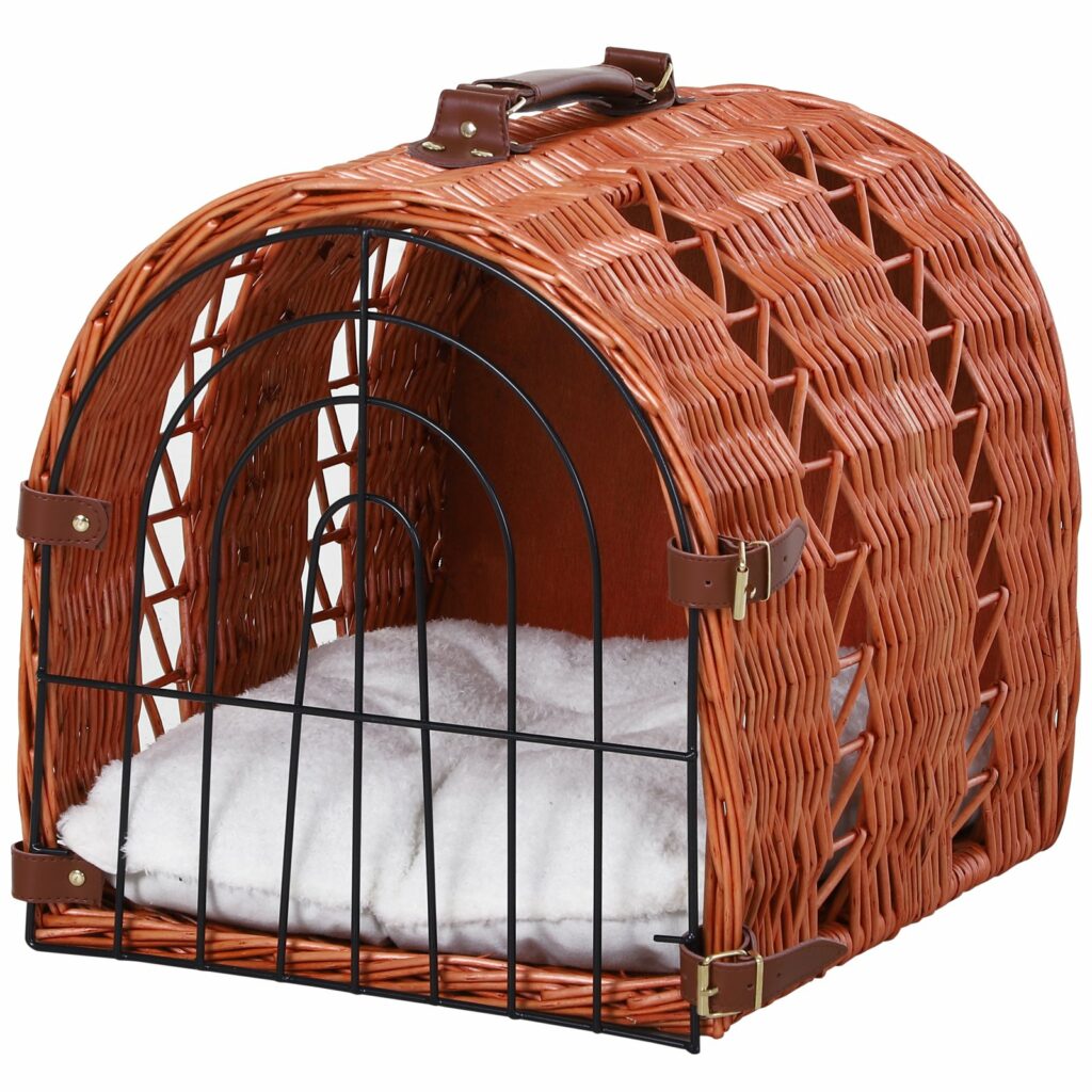 Vital Pet Products Wicker Cat Carrier