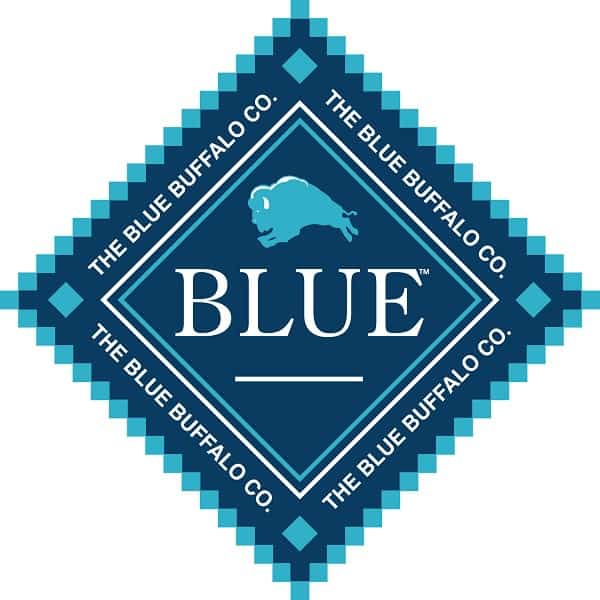 Alimento para gatos com o logotipo do Búfalo Azul