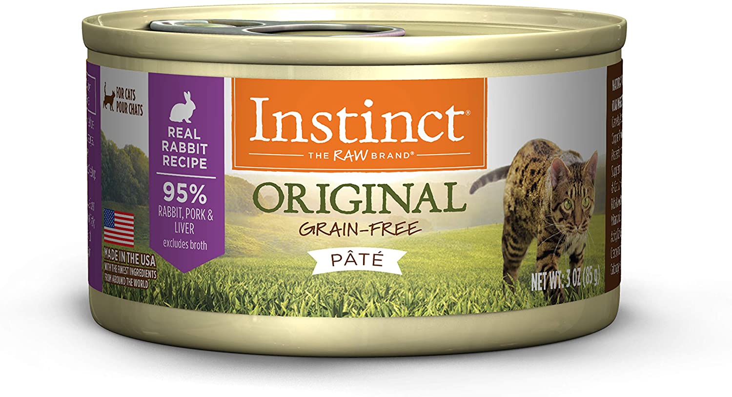 Instinct Original Grain-Free Pate Real Rabbit Recipe Wet Canned Cat Food