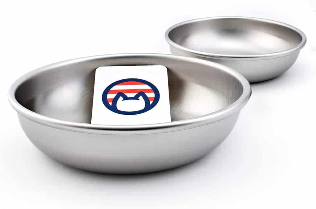 set of elevated bowls