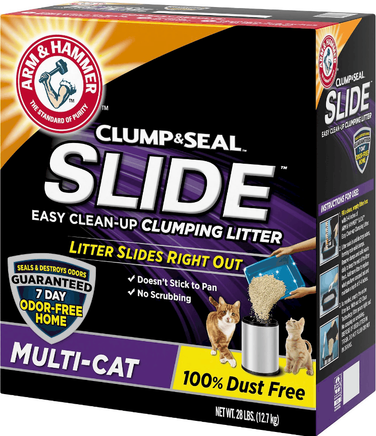 Arm & Hammer Litter Slide Multi-Cat Scented Clumping Clay Cat Litter